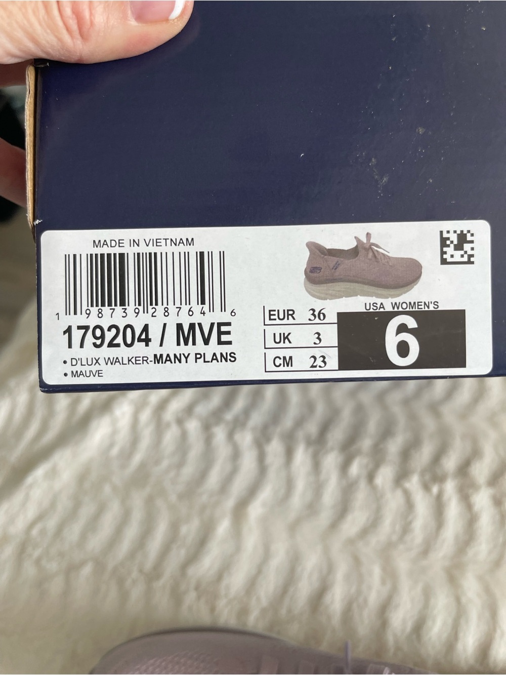 Skechers Womens Hands Free Swift Fit D'LUX WALKER-MANY PLANS Mauve Size 6 M - Picture 14 of 14